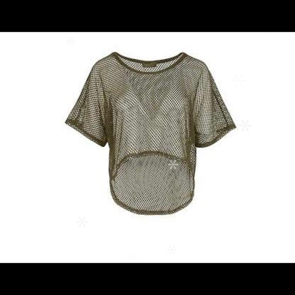 BRAND NEW 💚 New Age Rebel Mesh Crop Top